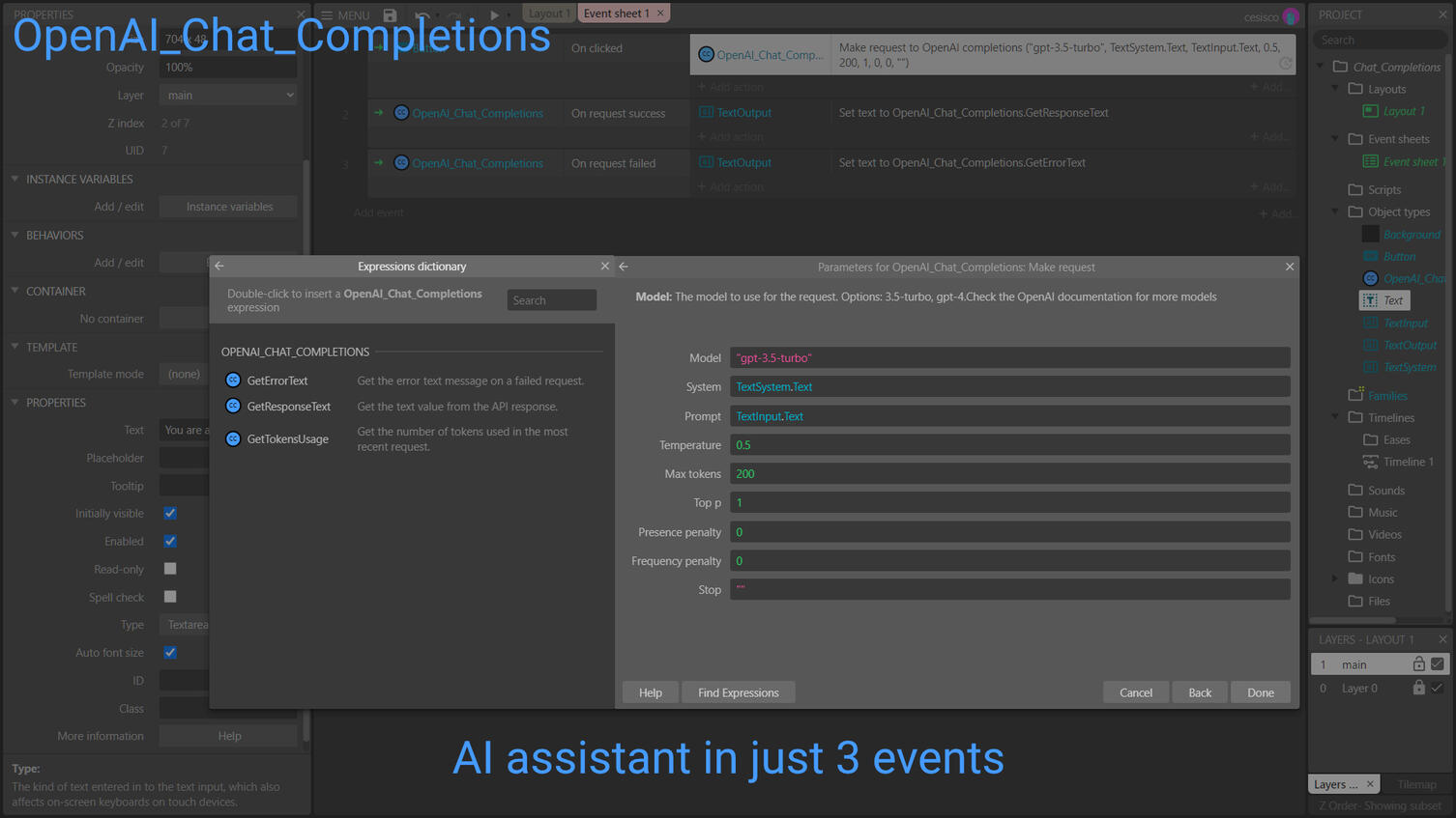 OpenAI GPT-3.5 model API architecture